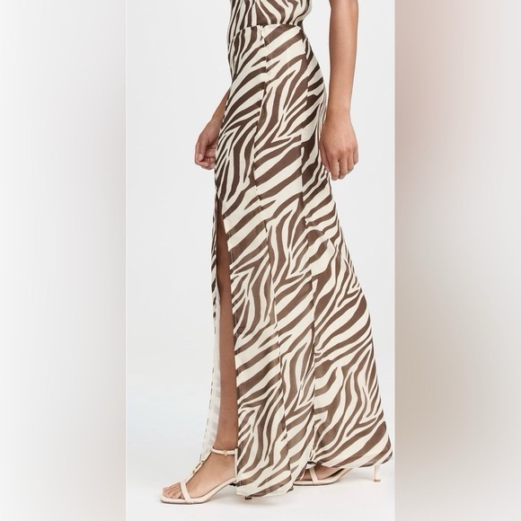 Runway the Label Maxi Skirt in Zebra Print size Medium - Picture 3 of 4
